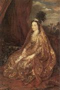 Anthony Van Dyck Portrat der Elisabeth oder Theresia Shirley in orientalischer Kleidung Spain oil painting artist